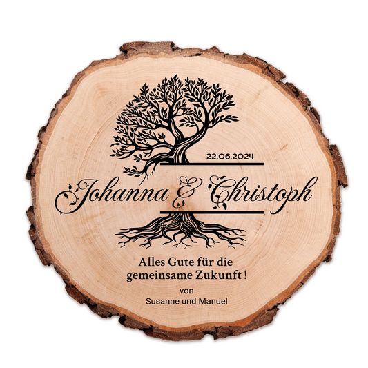 Baumscheibe zur Hochzeit - "Baum des Lebens"
