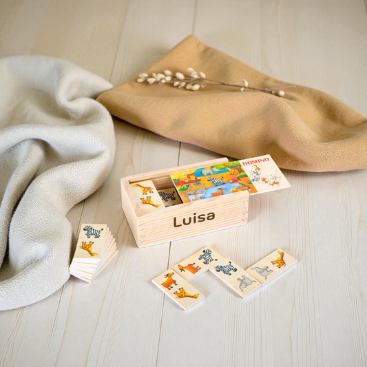 SMALL FOOT Domino "Safari" personalisiert