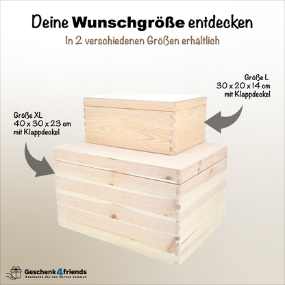 Erinnerungsbox Holz personalisiert Giraffe
